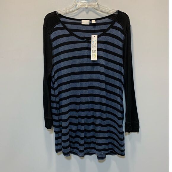 NWT Tribal jeans viscose striped top - Picture 11 of 13